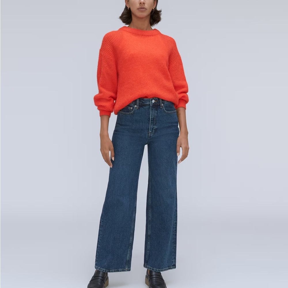 Everlane Way-High Sailor Jean Size 31 / 27.5” inseam / Deep Blue